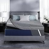 Fancylion 3 Inch Firm Mattress Topper Full, Cooling Gel Memory Foam Mattress Topper for Back Pain Relief, High Density Ventilated Bed Topper with Breathable Cover & Non-Slip Straps, CertiPUR-US