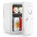 CUTIEWORLD Skincare Fridge - 4L Makeup Fridge for Refrigerating Makeup, Skincare and Food, Mini Fridge for Bedroom, Office and Car, Cooler and Warmer, Beverage Cooler, Pearly White