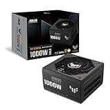 ASUS TUF Gaming 1000W Gold (1000 Watt, ATX 3.0 Compatible Fully Modular Power Supply, 80+ Gold Certified, Military-Grade Components, Dual Ball Bearing, Axial-tech Fan, PCB Coating, 10 Year Warranty)