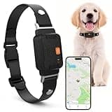 puppalace GPS Pet Tracker for Dogs and Cats - 12 Months Free Membership, Real-Time Tracking, Health Monitoring, Historical Route Recording, Virtual Geofence, IP67 Waterproof, 14-Day Battery Life