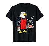 Eagle Steaks Funny Patriotic Eagle BBQ Grill Meme T-Shirt