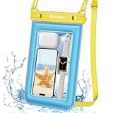 Rynapac Waterproof Phone Pouch Floating - 10in Waterproof Phone Case for Beach Essentials, IPX8 Underwater Cellphone Holder with Lanyard for iPhone 16 15 14 Pro Max, Galaxy 24 23 Ultra (1 Pack)