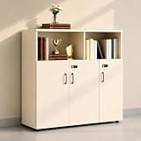 YCZYCZ Lateral File Cabinet with Lock, Metal Office Storage Cabinet, 2 Drawer Lateral File Cabinets for Home Office, A4 Letter Size, Heavy Duty Steel Filing Cabinet for Documents Storage