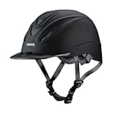 Troxel Intrepid Saddle Horse Riding Helmet, Low-Profile Adjustable Design, Safety Horseback Riding Gear, Large (7-1/4 - 7-3/8), Black