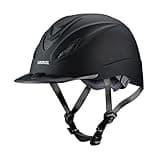 Troxel Intrepid Saddle Horse Riding Helmet, Low-Profile Adjustable Design, Safety Horseback Riding Gear, Large (7-1/4 - 7-3/8), Black