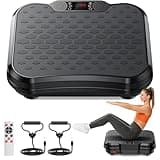 NXSCI Vibration Plate Exercise Machine,Vibrating Platform for Lymphatic Drainage with 250 Speeds,500 lbs Weight Capacity,Vibrated Plates for Weight Loss,Full Body Workout Equipment for Fitness at Home
