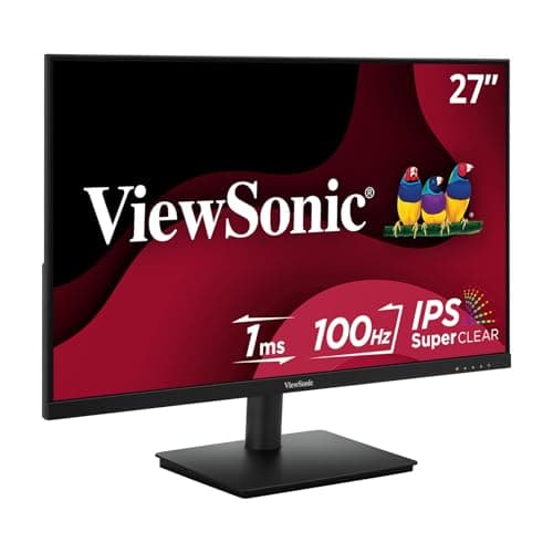 ViewSonic VS2747-H 27 Inch 1080p Monitor, IPS Display with 100Hz for Productive Home and Office Spaces, Eye Care Technology, Thin Bezels, HDMI, and VGA Inputs