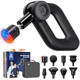 BOB AND BRAD D6 Pro Max+ Massage Gun with Heat and Cold, Powerful Deep Tissue Percussion Massager with 16mm Amplitude, Professional Muscle Massager Gun for Athletes, Quiet Electric Handheld Massager