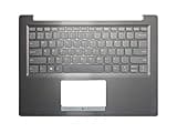 Laptop US Keyboard Compatible for Lenovo IdeaPad S145-14API S145-14IGM S145-14IKB S145-14IWL Palmrest Upper Cover No TouchPad 5CB0X57166 AP1RQ000200 AM1KD000100