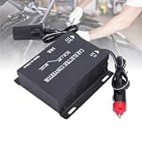 Omquot 120W to 240W Car Power Converter Efficient Shockproof Design for Long Trips Metal Black 1 Unit (10A)