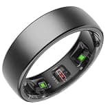 Gen Pro 2 Smart Ring for Men & Women's, Qring with No APP Subscription with Heart Rate, Wireless Chargeing, Sleep Monitoring & Remote Camera Control, Waterproof Ring (Black, 11)