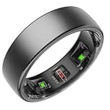 Gen Pro 2 Smart Ring for Men & Women's, Qring with No APP Subscription with Heart Rate, Wireless Chargeing, Sleep Monitoring & Remote Camera Control, Waterproof Ring (Black, 11)