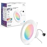 Feit Electric Smart Recessed Downlights, 5-6 Inch, Wi-Fi LED, Dimmable Color-Changing, 1000 Lumens, 11.1W (75W Equivalent), Voice & App Control, Daylight to Soft White, 50,000 Hour Lifespan