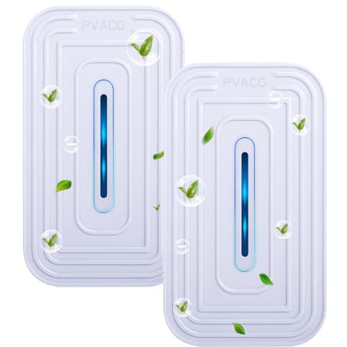 PVACG 2 Pack 2026 Upgraded Plug in Air Ionizers for Home,Ionic Air Purifier for Home Office Bedroom Bathroom Living Room Quiet and Portable Air Freshener for Bedroom(2,White)