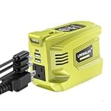 LIVOWALNY 200W Power Inverter Compatible with Ryobi 18V Battery, DC 18V to AC 110-120V Power Station with 1 AC Outlet, 2 USB, 1 Type-C & LED Light, for Camping Power Outage (No Battery)