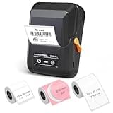 SUPVAN T50M Pro Bluetooth Label Maker Machine with 3 Tapes, Wide Waterproof Label, Versatile App with 30+ Fonts and 660+ Icons, Inkless Labeler for Home, Kitchen, School, Office Organization, Set 1