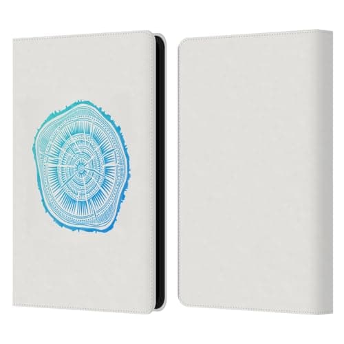 Head Case Designs Officially Licensed Cat Coquillette Blue Paper Birch Nature Leather Wallet Case Compatible with Kindle Paperwhite 5 (2021)