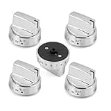 Anniparts WB03X24818 KIP 5G92 Stove Knobs Cooktop Replacement Parts for GE Range Cooktop Oven Knob Adora JGB700SEJ4SS Gas Stove Top Knob JGB735SP1SS JGB700SEJ1SS Surface Burner Control Knobs 5 Pcs
