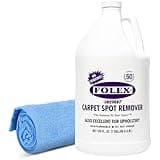 FOLEX Instant Carpet Spot Remover 128 oz - Powerful Stain Remover for Carpets, Upholstery & Rugs - Eliminates Pet Stains, Grease, Red Wine, Food, Makeup & More - With Reusable Cleaning Cloth - 1 Pack