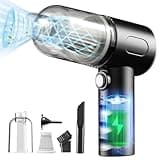 Vcwtty 3 in 1 Keyboard Vacuum Cleaner, 12000PA High Power Handheld Car Vacuum, Cordless Portable Mini Table Vacuum Cleaner, Compressed Air Duster Keyboard Cleaner for Car,Desktop, Pet Hair Cleaning