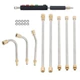 for 9-Piece 4000 PSI High Pressure Water Gun Extension Rod Wand 1/4’’Quick Connect