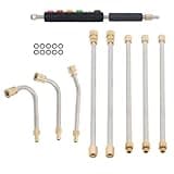 for 9-Piece 4000 PSI High Pressure Water Gun Extension Rod Wand 1/4’’Quick Connect