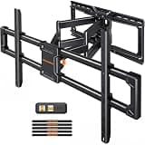 Perlegear Extra Large Full Motion TV Wall Mount for 55–120 Inch TVs up to 220 lbs, Heavy Duty TV Mount Wall Bracket with Smooth Tilt, Swivel & Extension, Fits 16″/24″ Wood Studs, Max VESA 900 x 600mm