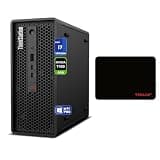 Lenovo ThinkStation P3 Ultra SFF Tower Workstation, Intel i7-14700, 16 GB DDR5 RAM, 512 GB PCIe SSD, Nvidia G-Force T400 4096 MB Graphics, W11 Pro, Black, USB Keyboard + USB Mouse + Traix Mousepad