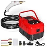 High-pressure steam cleaner, handheld steam cleaner, equipped with extension rod and brush accessories, suitable for kitchen cleaning, floor cleaning, and curtain cleaning