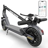 WERHY Electric Scooter, 350W/500W Powerful Motor, 19/22 MPH Max Speed, 15/23 Miles Range, Lightweight Foldable Kick Scooter with Dual Braking Systems, Smart APP