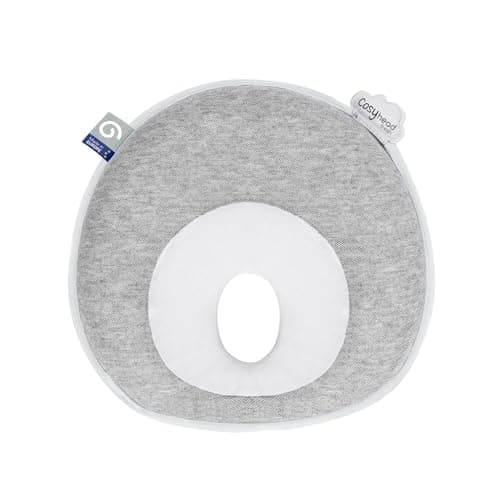 Babymoov Cosyhead Fresh Headrest, Gray and White, Soft Cotton Support for Baby Bouncers, Strollers & Car Seats