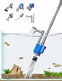 UPETTOOLS Aquarium Gravel Cleaner - Electric Automatic Removable Vacuum Water Changer Sand Algae Cleaner Filter Changer 110V/28W