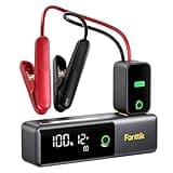 Fanttik Potent T10 1800A Portable Jump Starter, 12000mAh Power Bank, 12V Safe Lithium Jump Box, Retractable Charging Cable, Battery Booster for 7.0L Gas and 5.0L Diesel Engines, Ideal for Dad