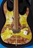 Leo Jaymz Electric Guitar Monsoon Deluxe Series, Reverse Headstock, Burl Top, Mahogany Body, Roasted Maple Neck, Rosewood Fretboard, Case and Capo(YC-2002-080)