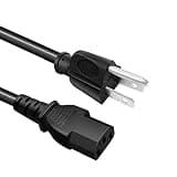 3 Prong Power Cord 8.2ft Replacement for Samsung QN65S90D LN-T3253H LN46A580P6F LN46A650A1F LN52A650A1F LN40B650T1F LN40B750U1F LN46A630M1F LN52A630M1F TV AC Cable