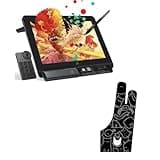XPPen Artist Pro 14 Gen2 Drawing Tablet with Screen 14 inch Graphic Art Tablet & XPPen Digital Drawing Glove - Two-Finger Artist Glove with Cute Cat Print