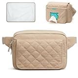 G4Free Small Diaper Bag for Baby Girl and Boy, Mini Sling Diaper Bag Fanny Pack with Portable Changing Pad (khaki)