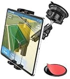 YOOZ Tractor Tablet Holder Suction, Ultra-Durable Metal Tablet Mount for Car Excavator Bulldozer with Aluminum Arm, Windshield Window Dashboard Mount for Tablets & Phones
