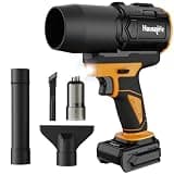 2-in-1 Mini Leaf Blower & Vacuum Compatible with DeWalt 20V MAX Battery (Tool Only),450 CFM Brushless Handheld Dust Blower Cordless, Small Turbo Jet Blower for Car Dryer and Patio Sweeping