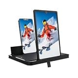 Screen Magnifier - HD Phone Display Enlarger Stand, Portrait and Viewing Boost Lens Amplifier, Foldable Smartphone Projection Screen Holder, Eye Comfort Visual Expansion Device | Indoor Ente