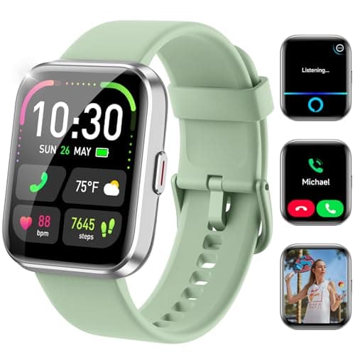WMK Smart Watches for Women, 1.83" Smart Watch for Android Phones & iPhone, Green