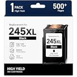 Payyink Replacement for 245XL Ink Cartridges for Canon 245XL PG-245 XL Black Ink Work with PIXMA MG2522 MX490 TR4520 TS202 TR4522 TS3122 TR4500 TS3300 Printer (1-Pack)