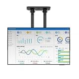 SDdPulse Height Adjustable TV Stand and Wall Mount - Ceiling TV Mount Bracket, Double Pole TV Bracket for 55-86 Inch LED Flat Panel Display, Maximum 1000x600mm