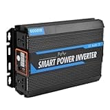 Omquot 2000W High Power Power Inverter with Pure Sine Wave Car USB Outlet Remote Switch 2 AC Outlets for Travel and Outdoor Activities, Aluminum Material