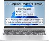 FexelPc Customized Laptop, Created Using 16" WUXGA Laptop,AMD Ryzen AI 7 350, Integrated Graphics, Silver,16GB RAM DDR5, 512GBSSD/1TB/2TB SSD, Win 11