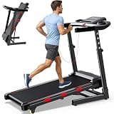 350LBS Weight Capacity Treadmill with 16% Auto Incline, Foldable Treadmill with Handle Bar - 4 Levels Height, 3.5HP 8.7MPH Portable Treadmills with Console, Heavy Duty Running Machine