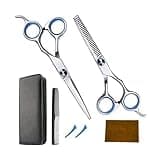 Hairdressing Scissors Set, Professional Thinning and Sharp Home Hair Cutting Kit