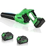 SUPEAIR Leaf Blower Cordless with 2 Batteries and Charger, 750CFM 260MPH, Electric Leaf Blower with 3 Speeds Mode, 21V Handheld Blower for Cleaning, Dust, Snow, Lawn Clean, Patio, Blowing Leaves