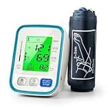 XQYM Upper Arm Blood Pressure Monitor for Home Use with Wide Range Cuff, Automatic Digital BP Machine with Large LCD Display, Voice Broadcast, 2x99 Sets Memory, Ideal for Family Health Monitoring