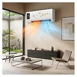 Wall Mounted Smart Heating Cooling Portable AC Unit (Brown)